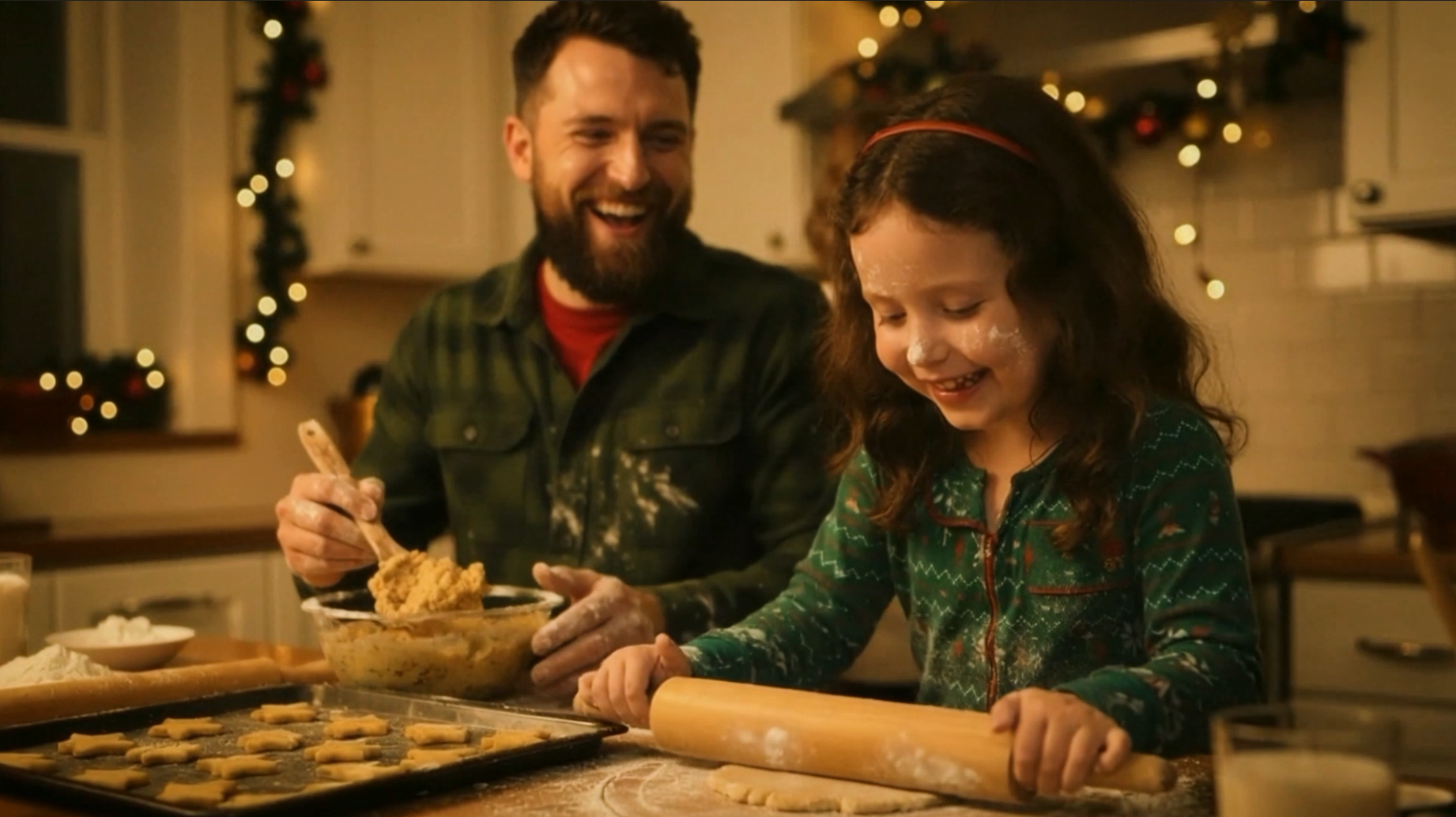 Holiday social ad, AI generated video
